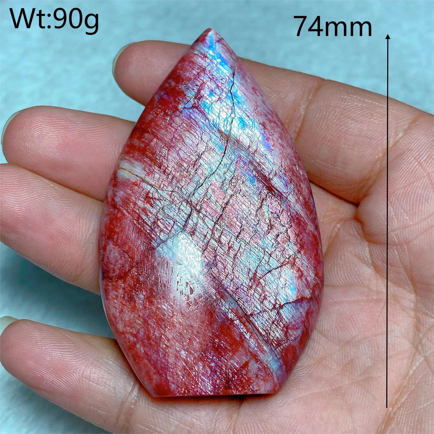 Natural Fire Moonstone Free Form Torch