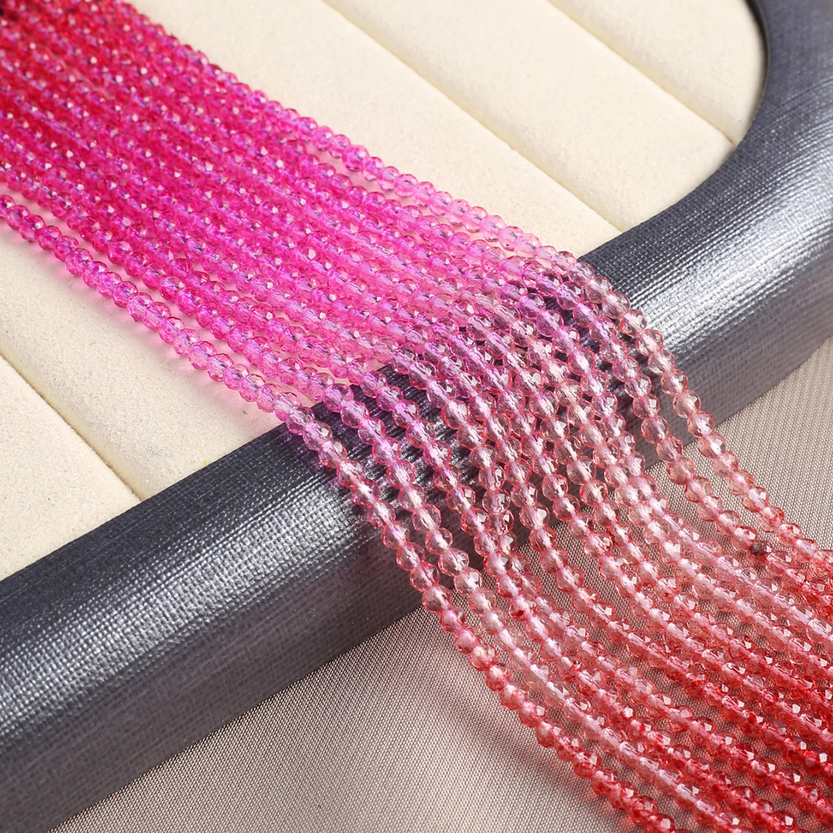 2mm Gradient Natural Stone Bead Strand