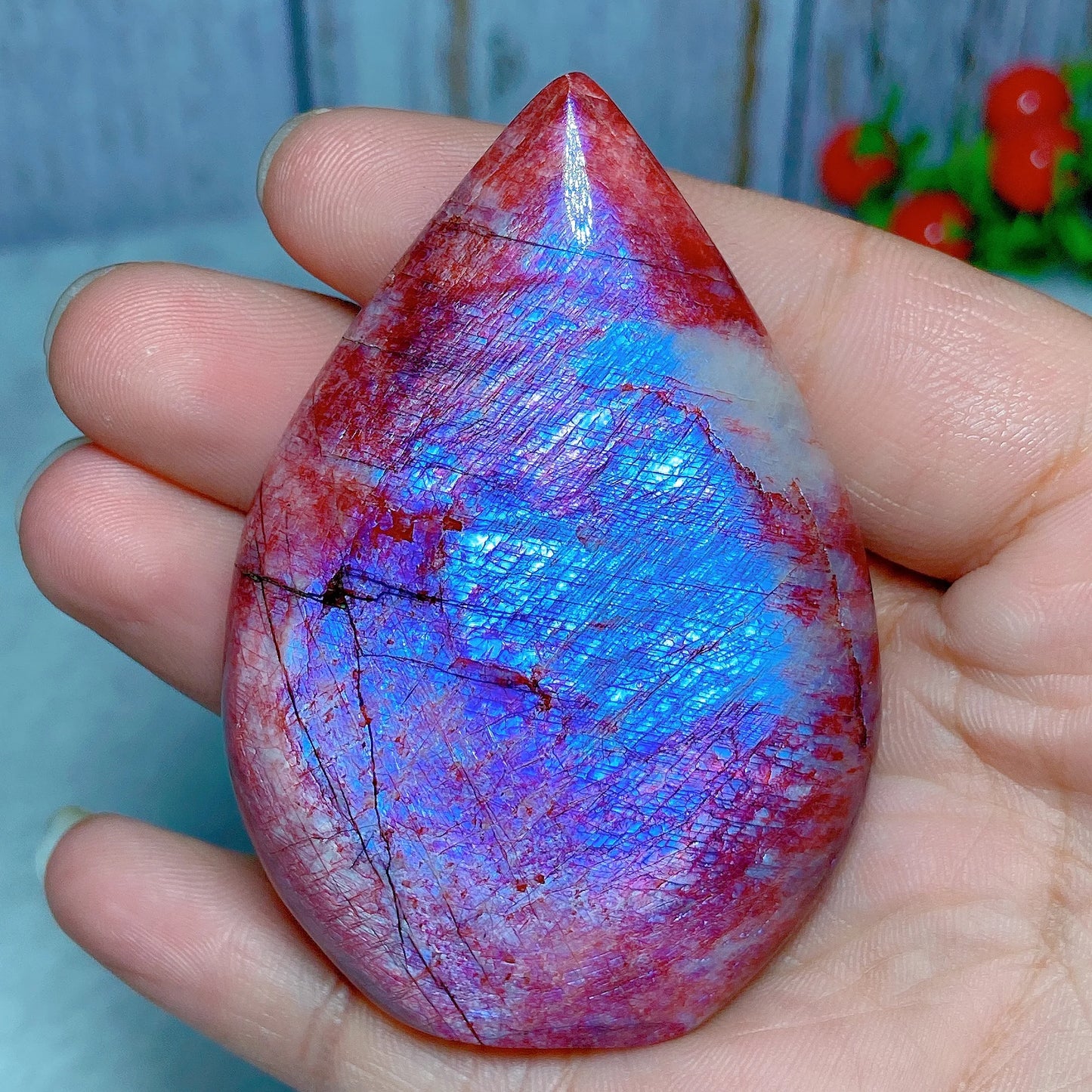 Natural Fire Moonstone Free Form Torch