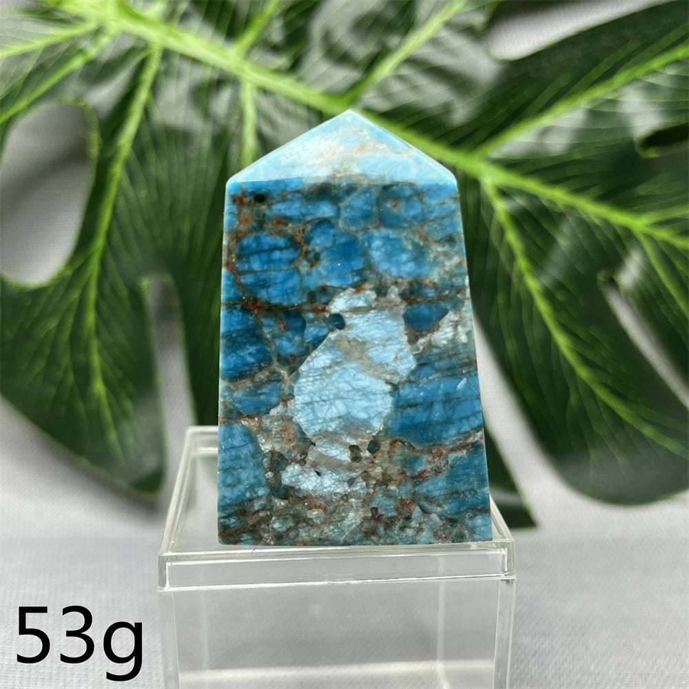 Natural Dominican Larimar Tower