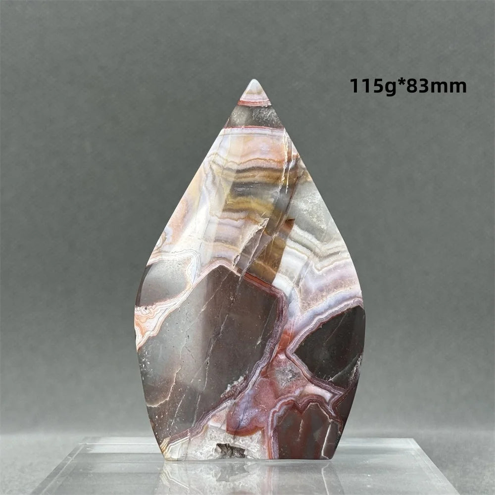 Natural Mexican Crazy Lace Agate Freeform Torch