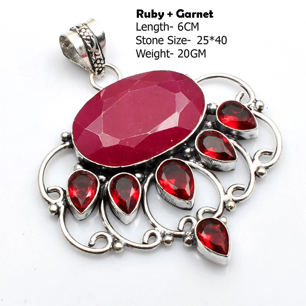 Silver Stone Artisan Crafted Pendants