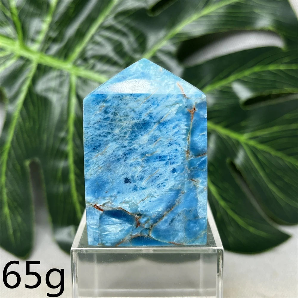 Natural Dominican Larimar Tower