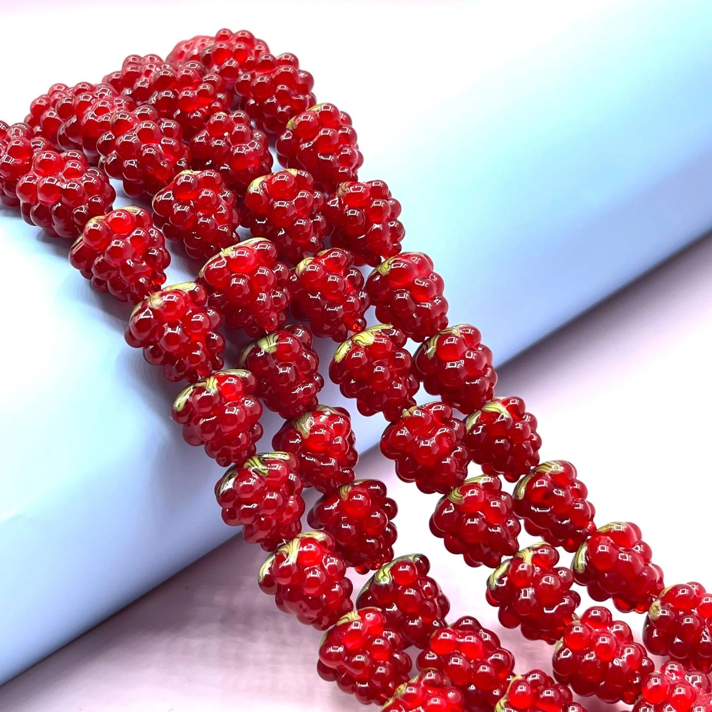 Artisan Made Glass Berry Focal Beads