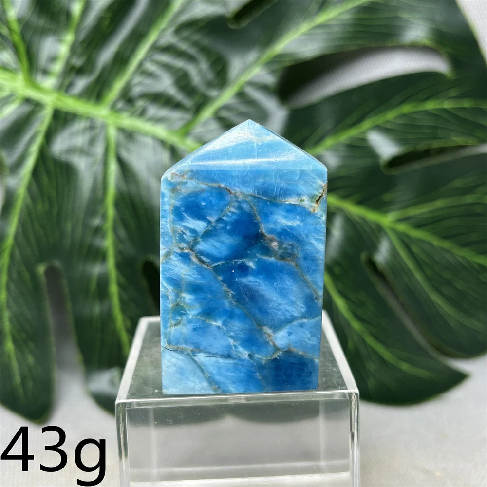 Natural Dominican Larimar Tower