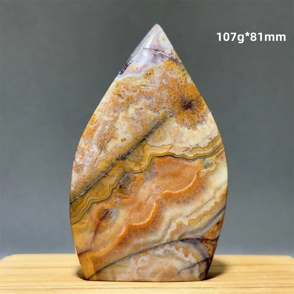 Natural Mexican Crazy Lace Agate Freeform Torch