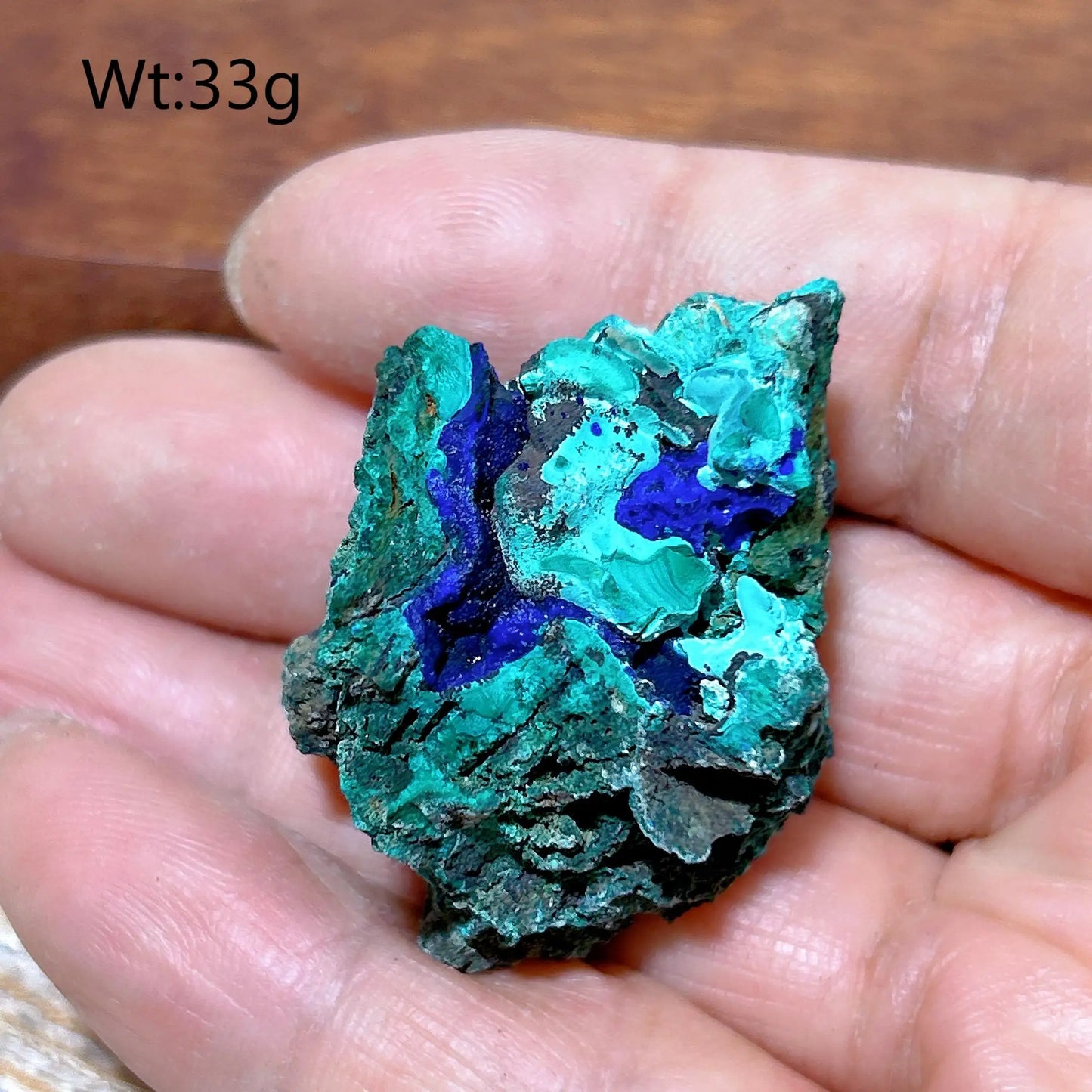 HQ Natural Chrysocolla With Azurite Specimen Medium