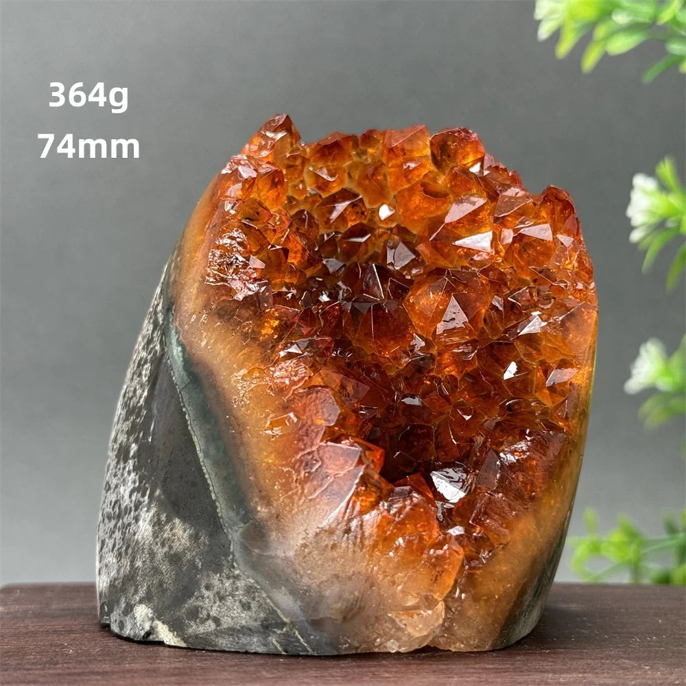 HQ Brazilian Citrine Freeform Geode