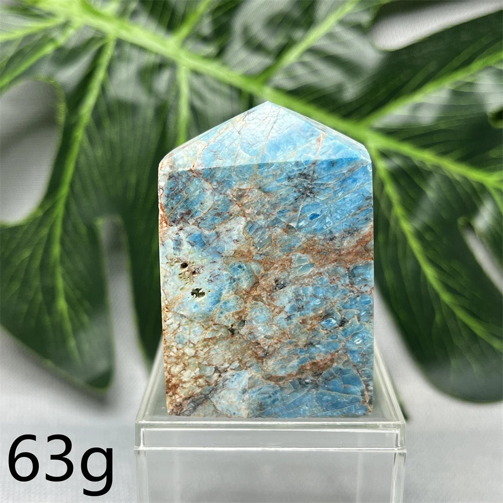 Natural Dominican Larimar Tower
