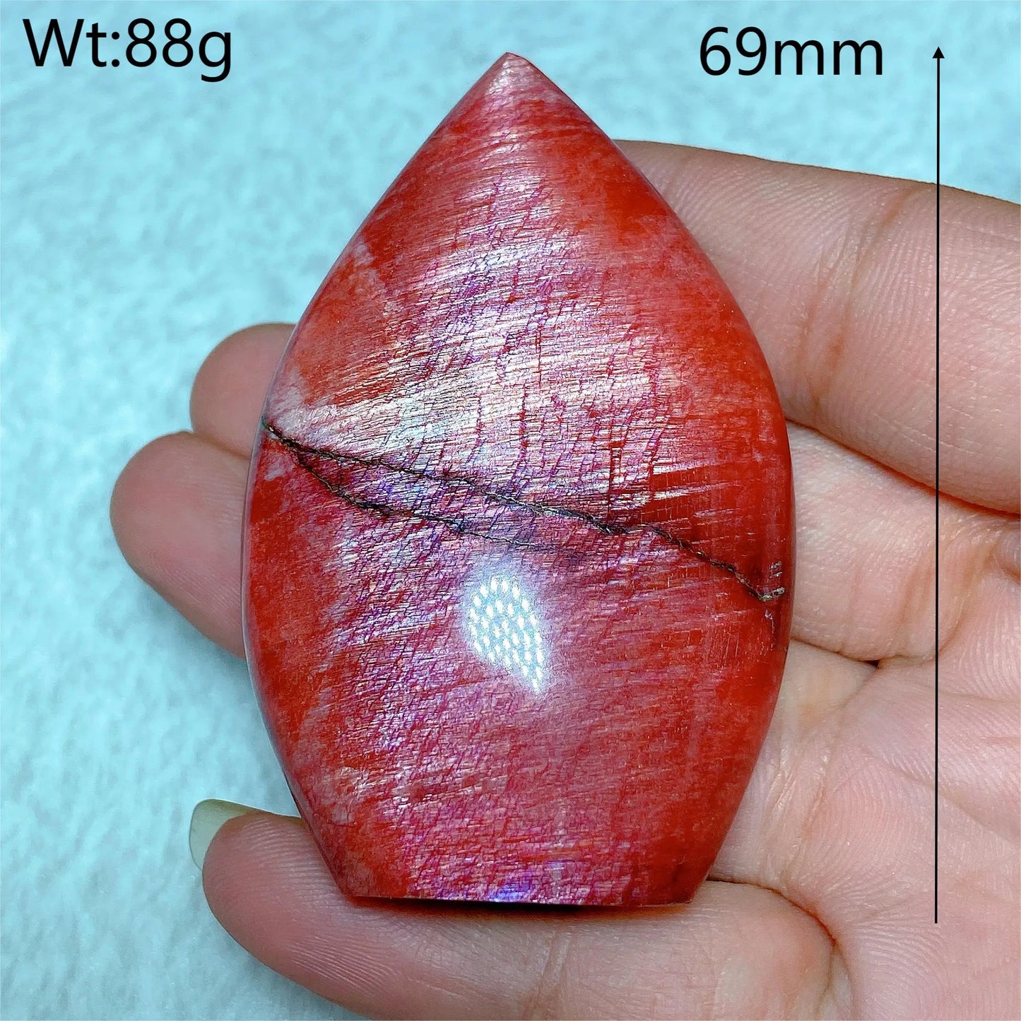 Natural Fire Moonstone Free Form Torch
