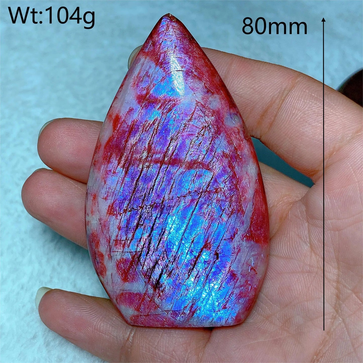 Natural Fire Moonstone Free Form Torch