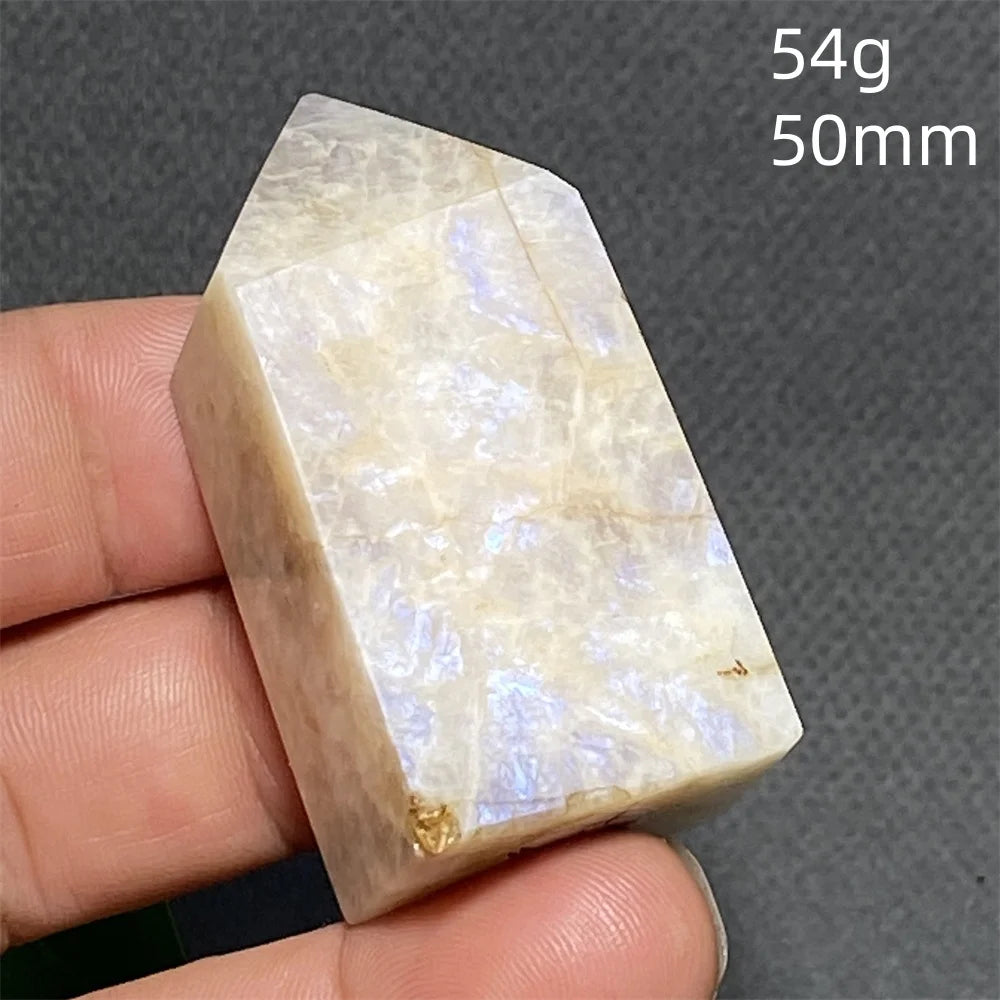 AAA Natural High Quality Blue Moonstone Tower