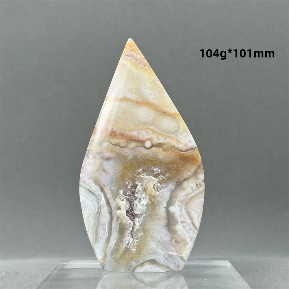 Natural Mexican Crazy Lace Agate Freeform Torch
