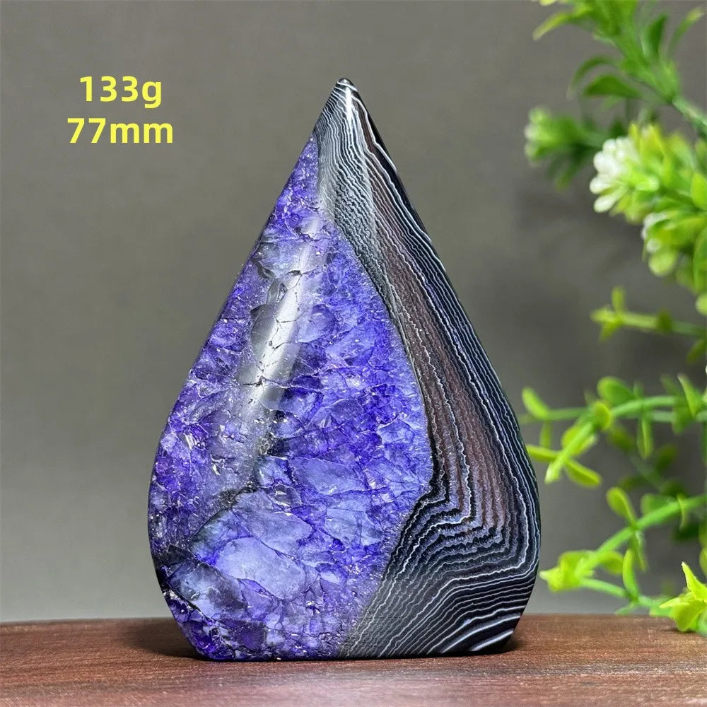 Natural Purple Agate Free-Form Torch