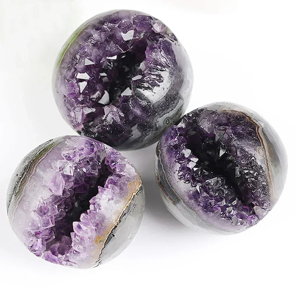 Natural Amethyst Cluster Sphere