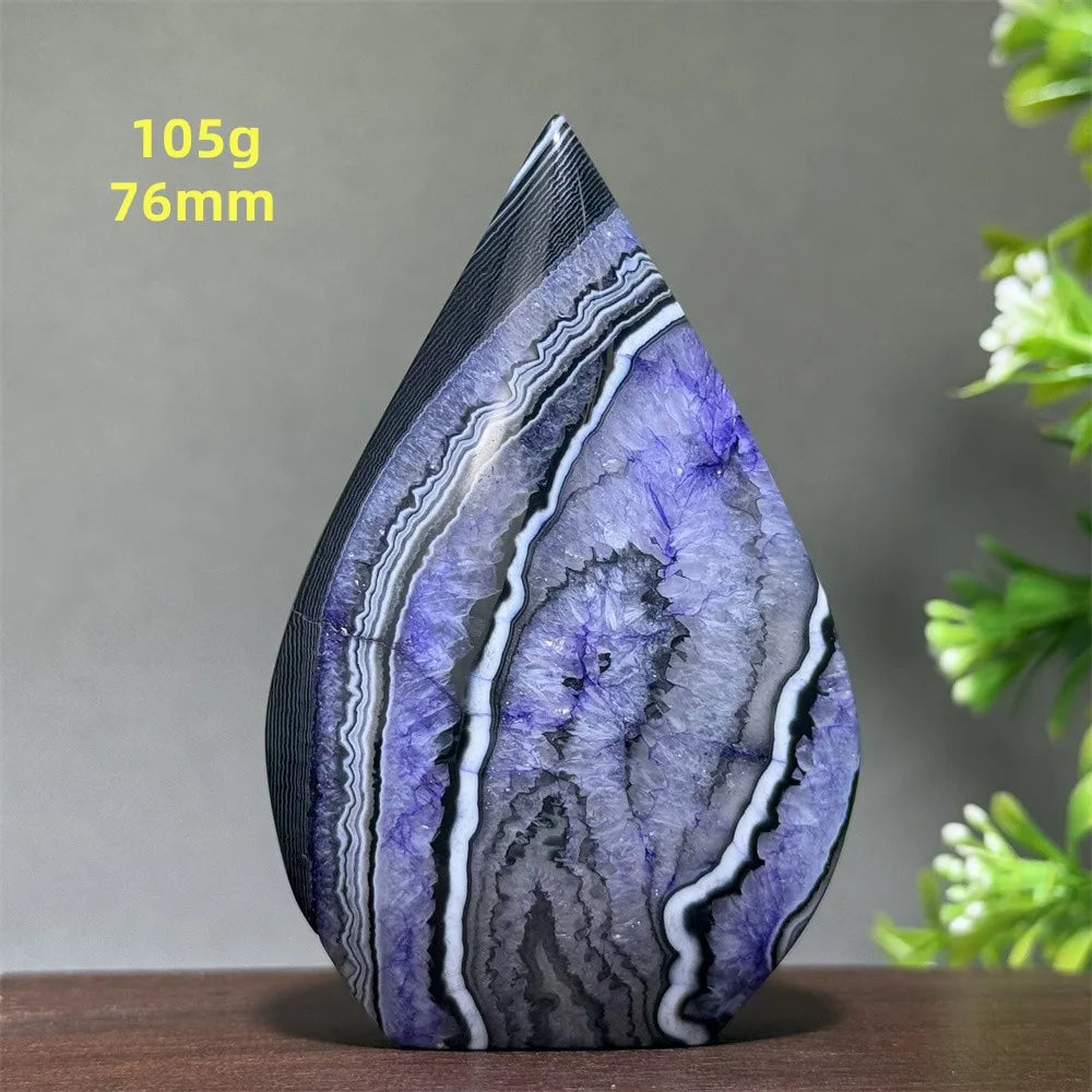 Natural Purple Agate Free-Form Torch