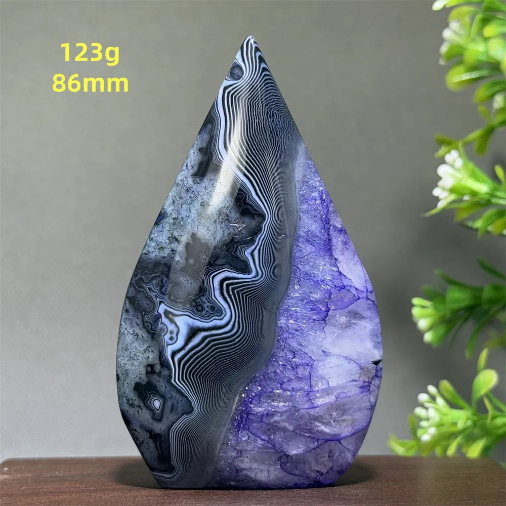 Natural Purple Agate Free-Form Torch