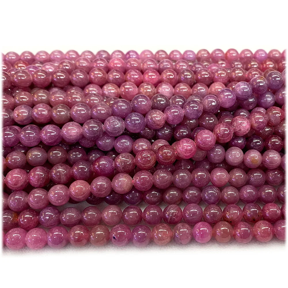 HQ AAA Natural Red Ruby Gemstone Grade Bead Strand