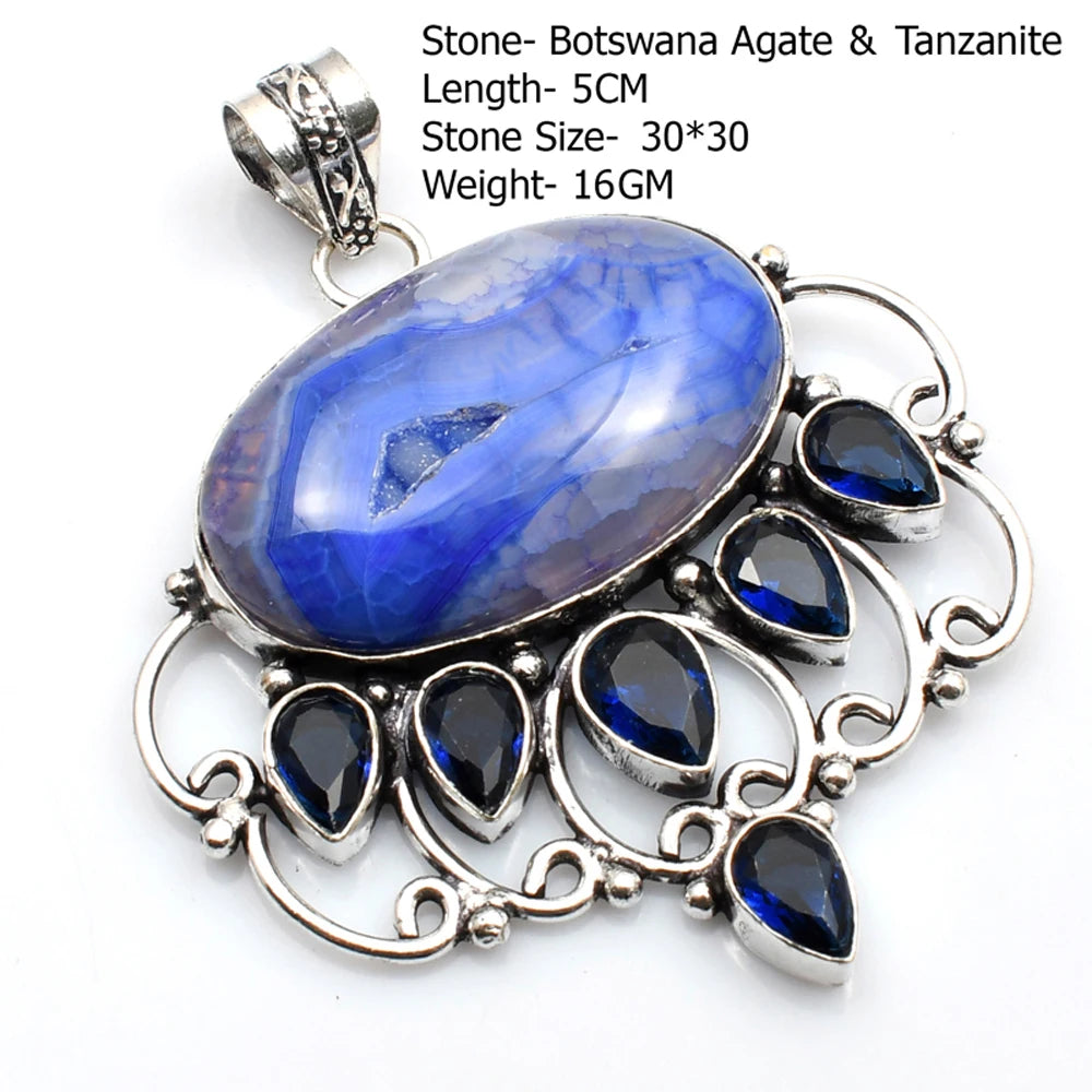 Silver Stone Artisan Crafted Pendants