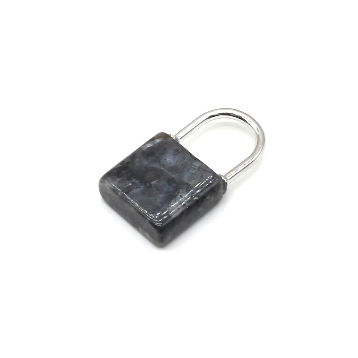 1pc Gemstone Lock Pendant