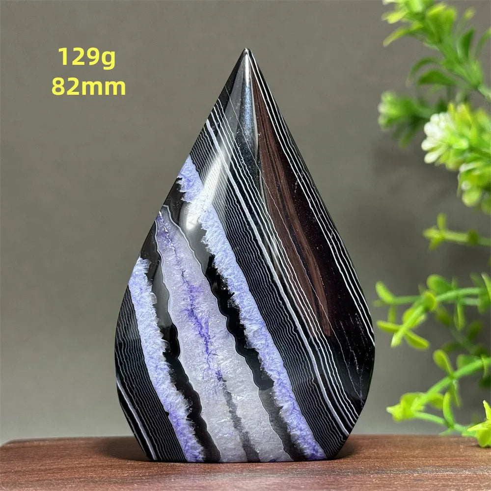 Natural Purple Agate Free-Form Torch