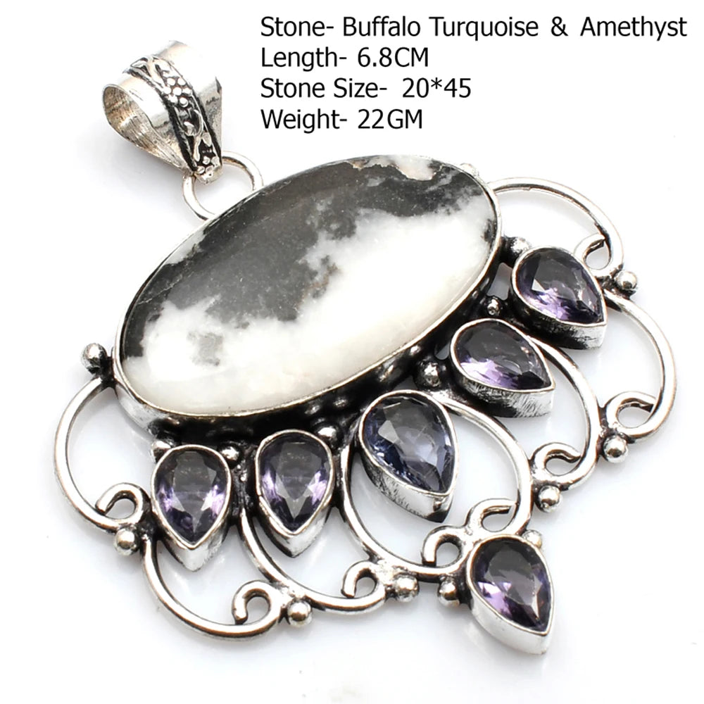 Silver Stone Artisan Crafted Pendants