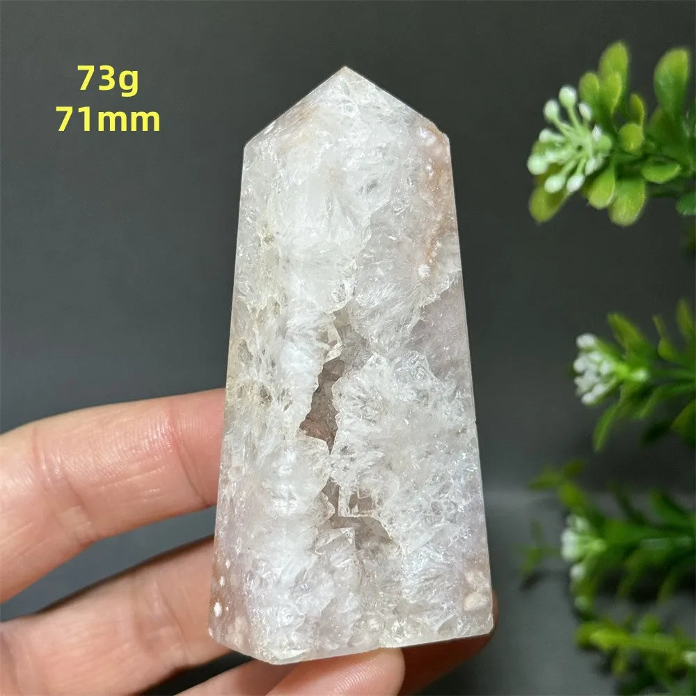 HQ Pink Amethyst Flower Agate Tower