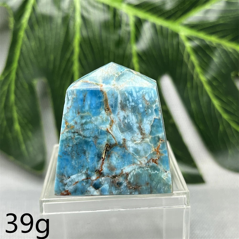 Natural Dominican Larimar Tower