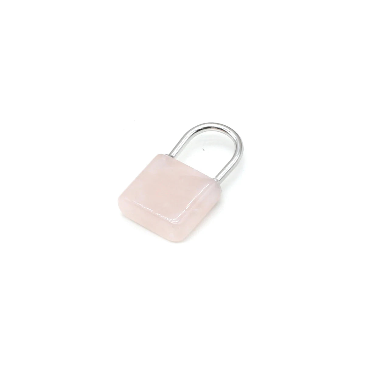 1pc Gemstone Lock Pendant