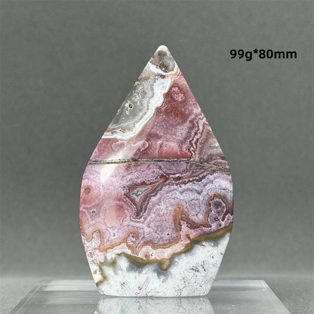 Natural Mexican Crazy Lace Agate Freeform Torch