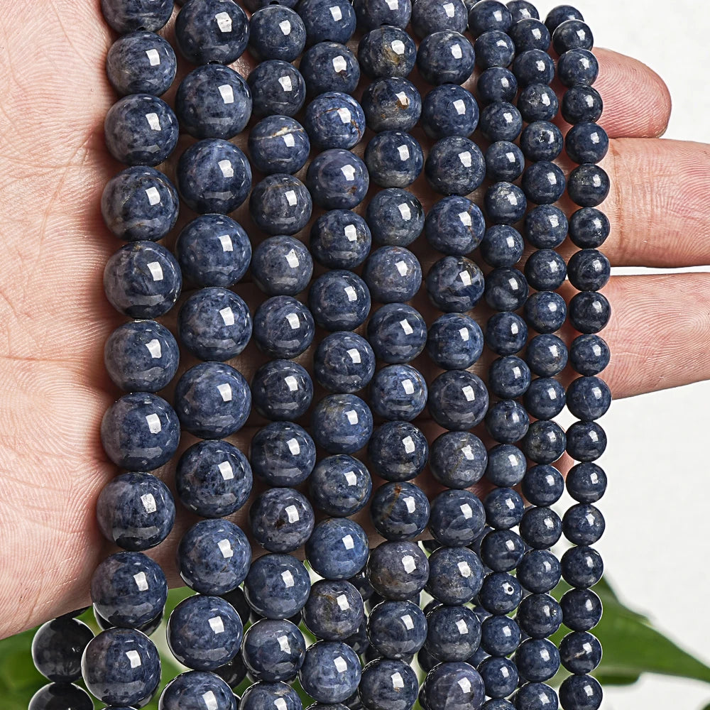 HQ AAA Blue Sapphire High Polish Bead Strand (5-6mm)