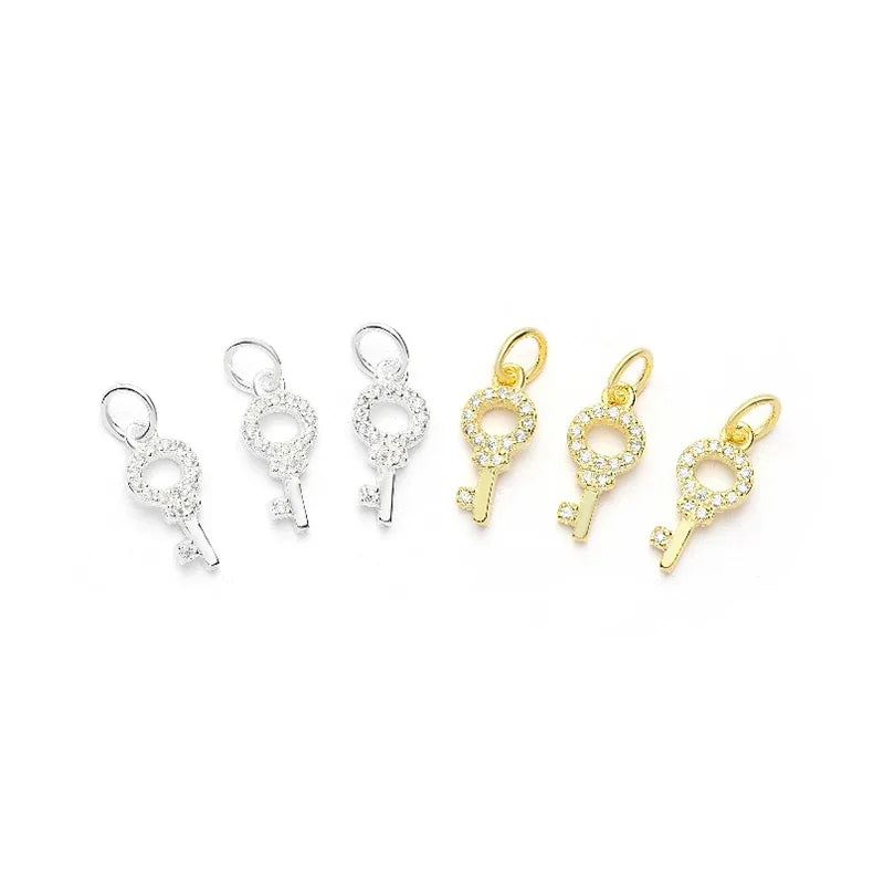 925 Sterling Silver Small Key Pendant