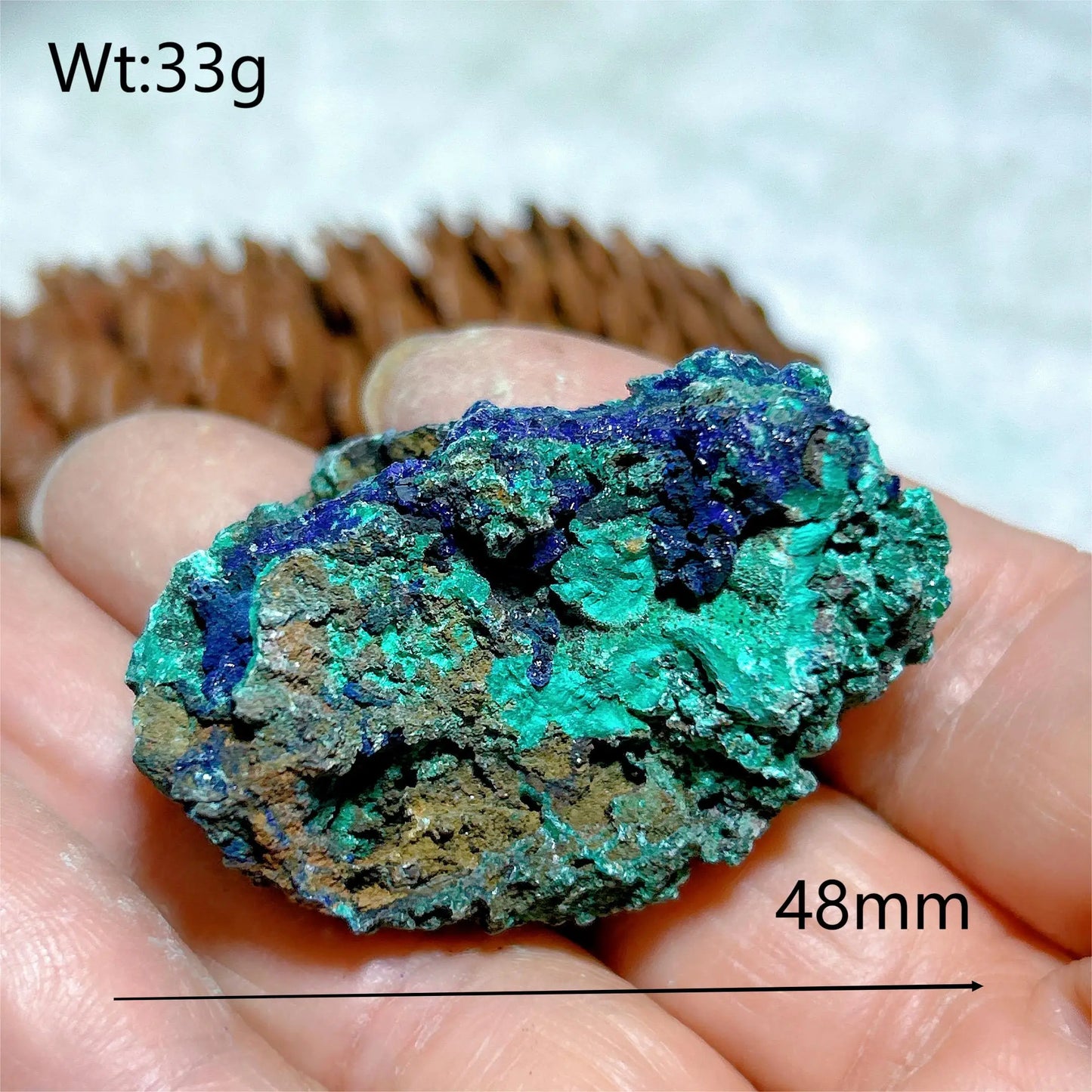 HQ Natural Chrysocolla With Azurite Specimen Medium