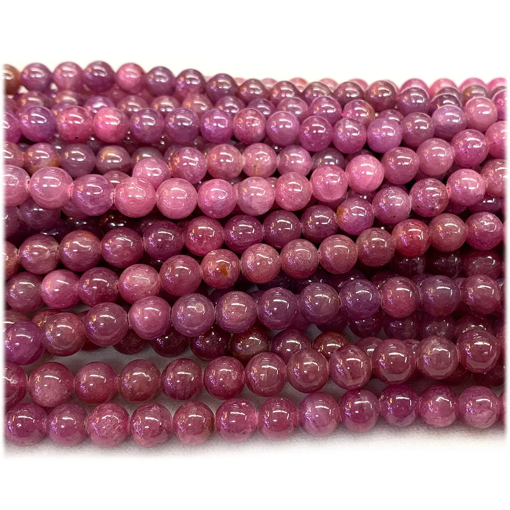 HQ AAA Natural Red Ruby Gemstone Grade Bead Strand
