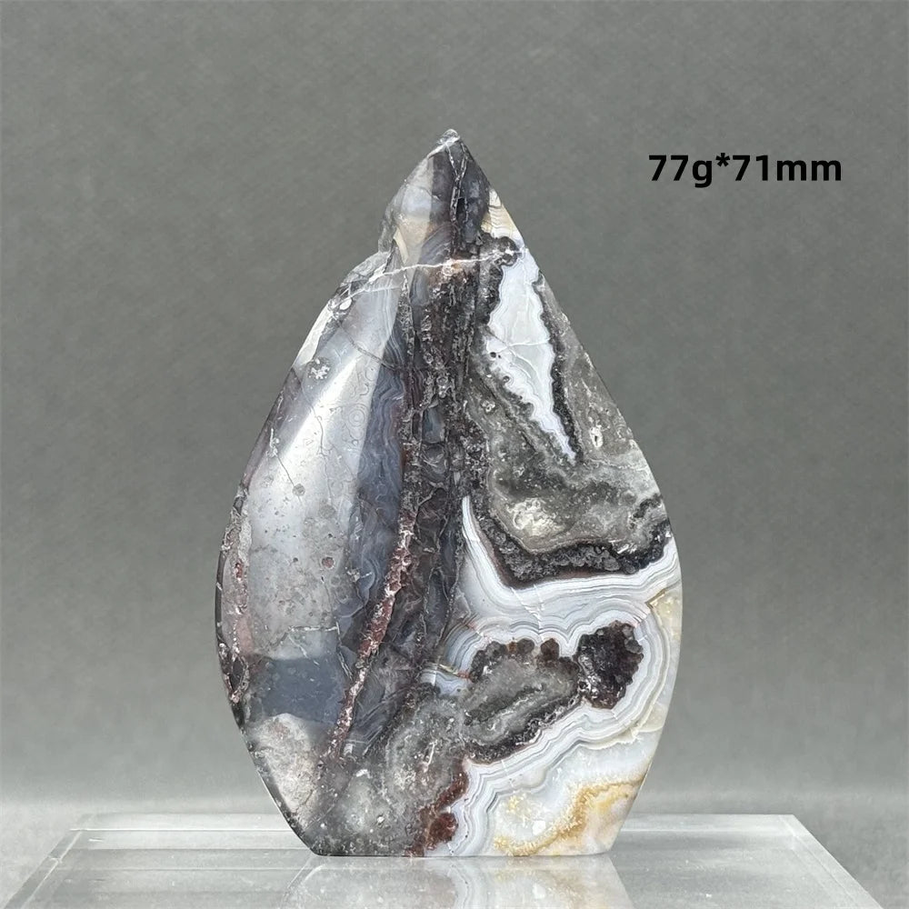 Natural Mexican Crazy Lace Agate Freeform Torch