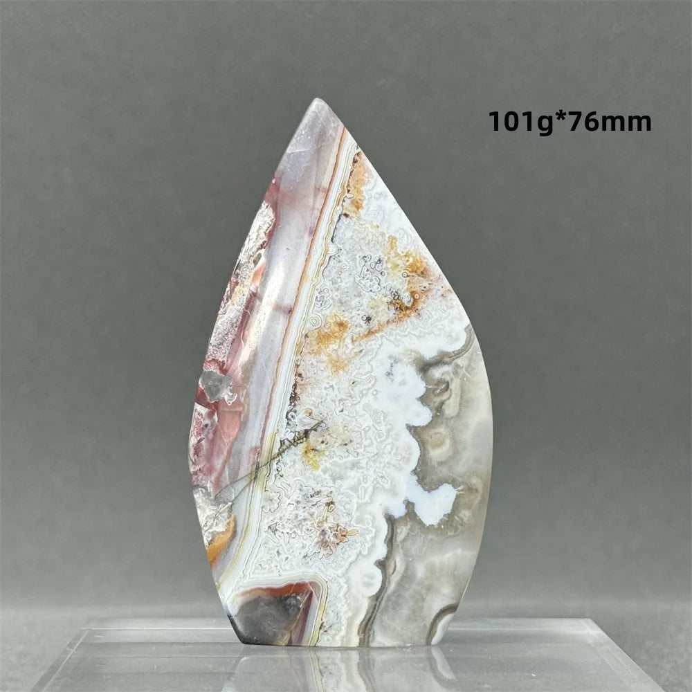 Natural Mexican Crazy Lace Agate Freeform Torch