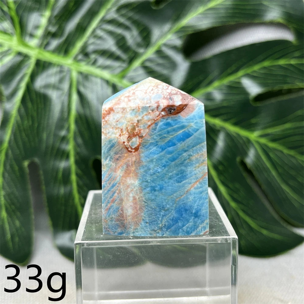 Natural Dominican Larimar Tower