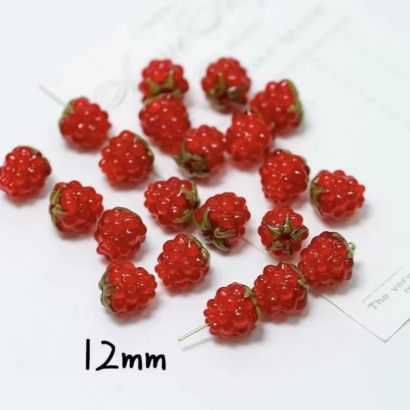 Artisan Made Glass Berry Focal Beads