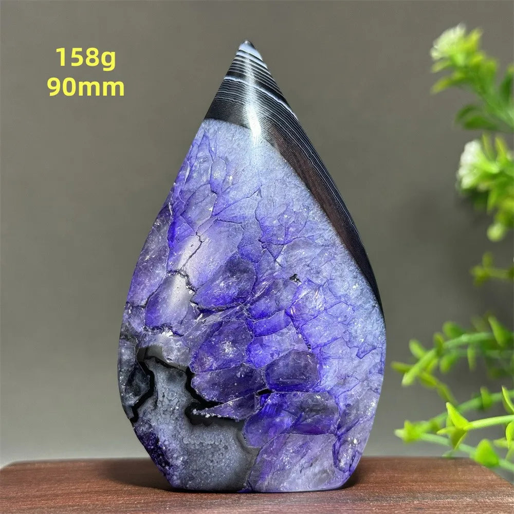 Natural Purple Agate Free-Form Torch
