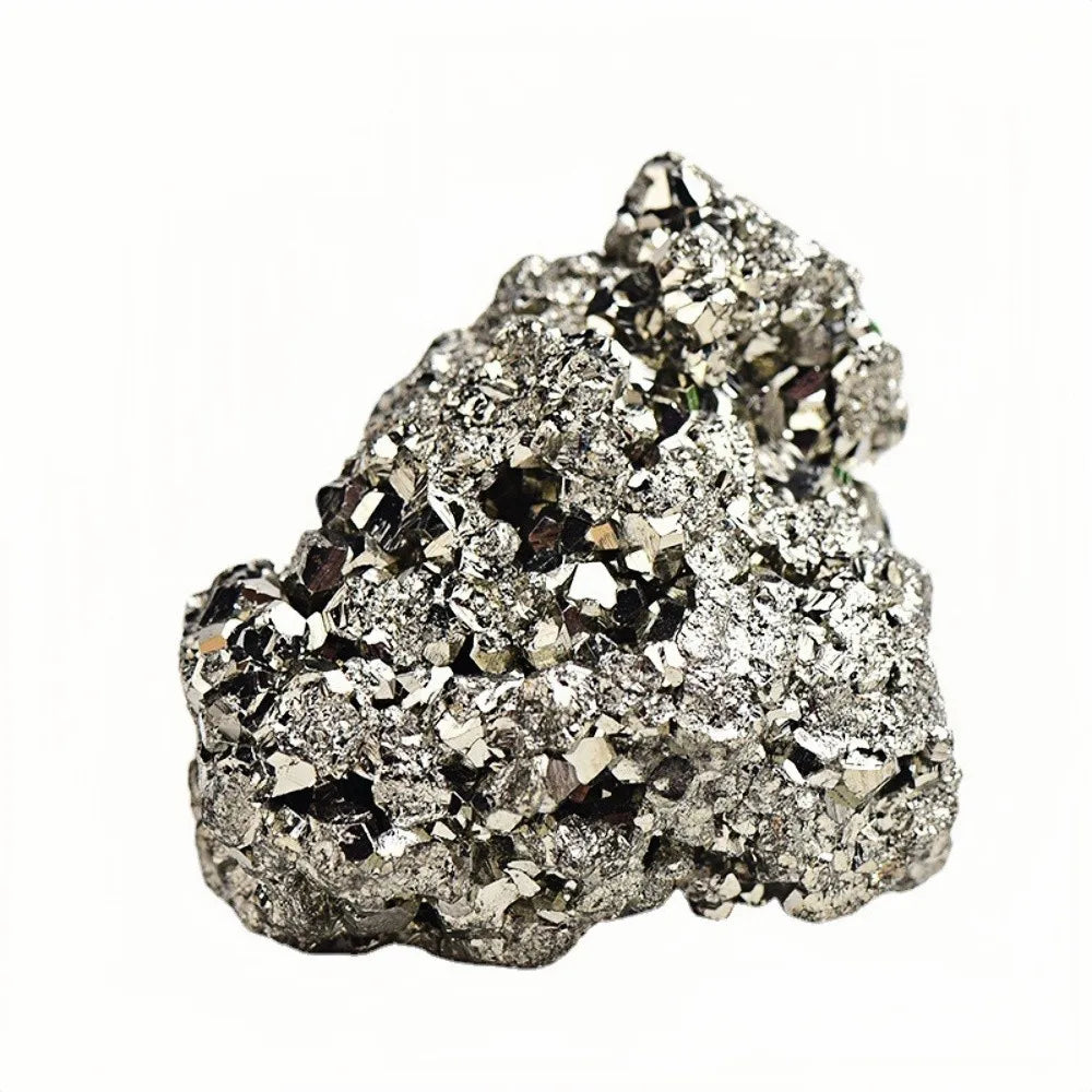 200 g de pyrite naturelle, pierre brute, cristal, amas de roche, énergie minérale, décoration de la maison, collection d'échantillons de décoration minérale