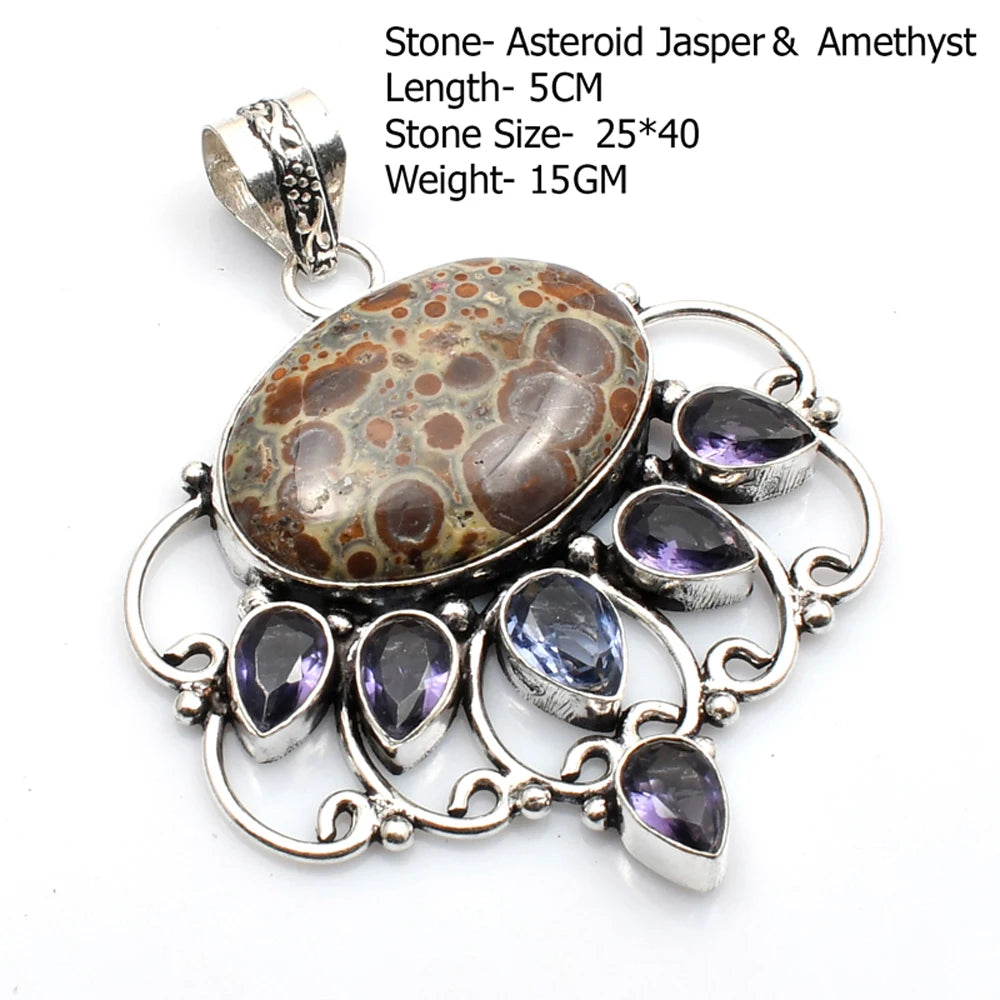 Silver Stone Artisan Crafted Pendants