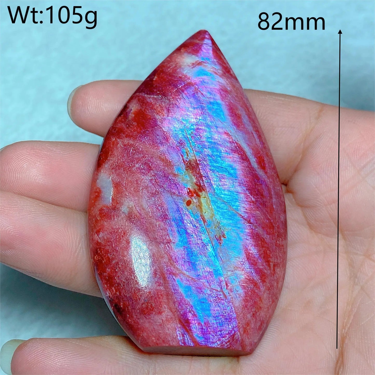 Natural Fire Moonstone Free Form Torch