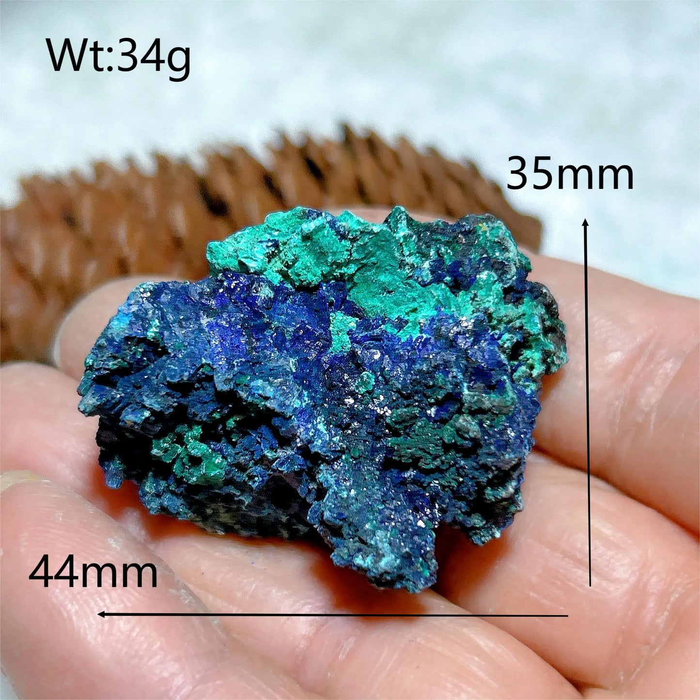 HQ Natural Chrysocolla With Azurite Specimen Medium
