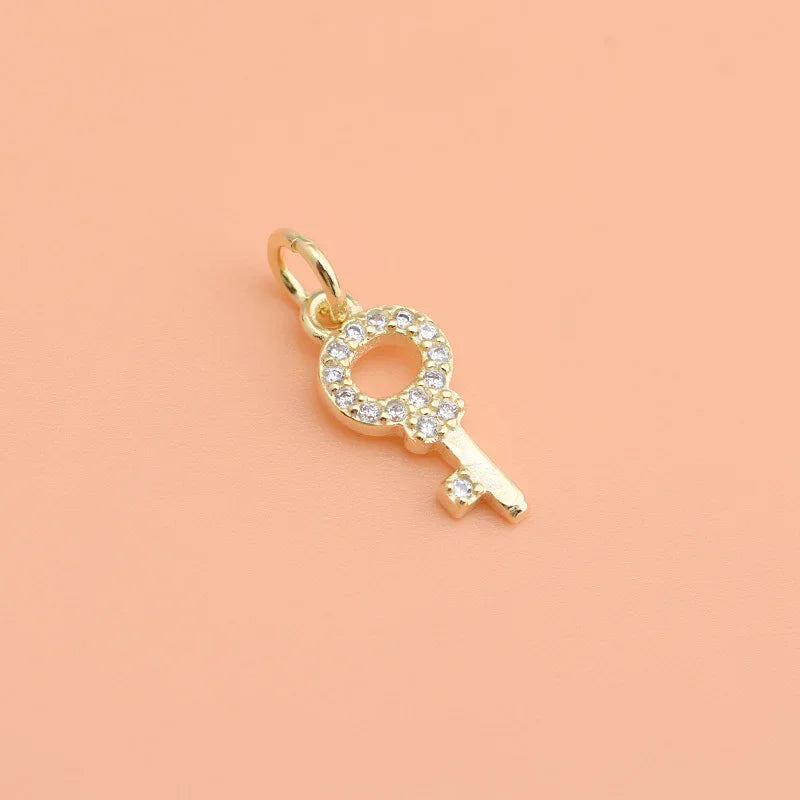 925 Sterling Silver Small Key Pendant