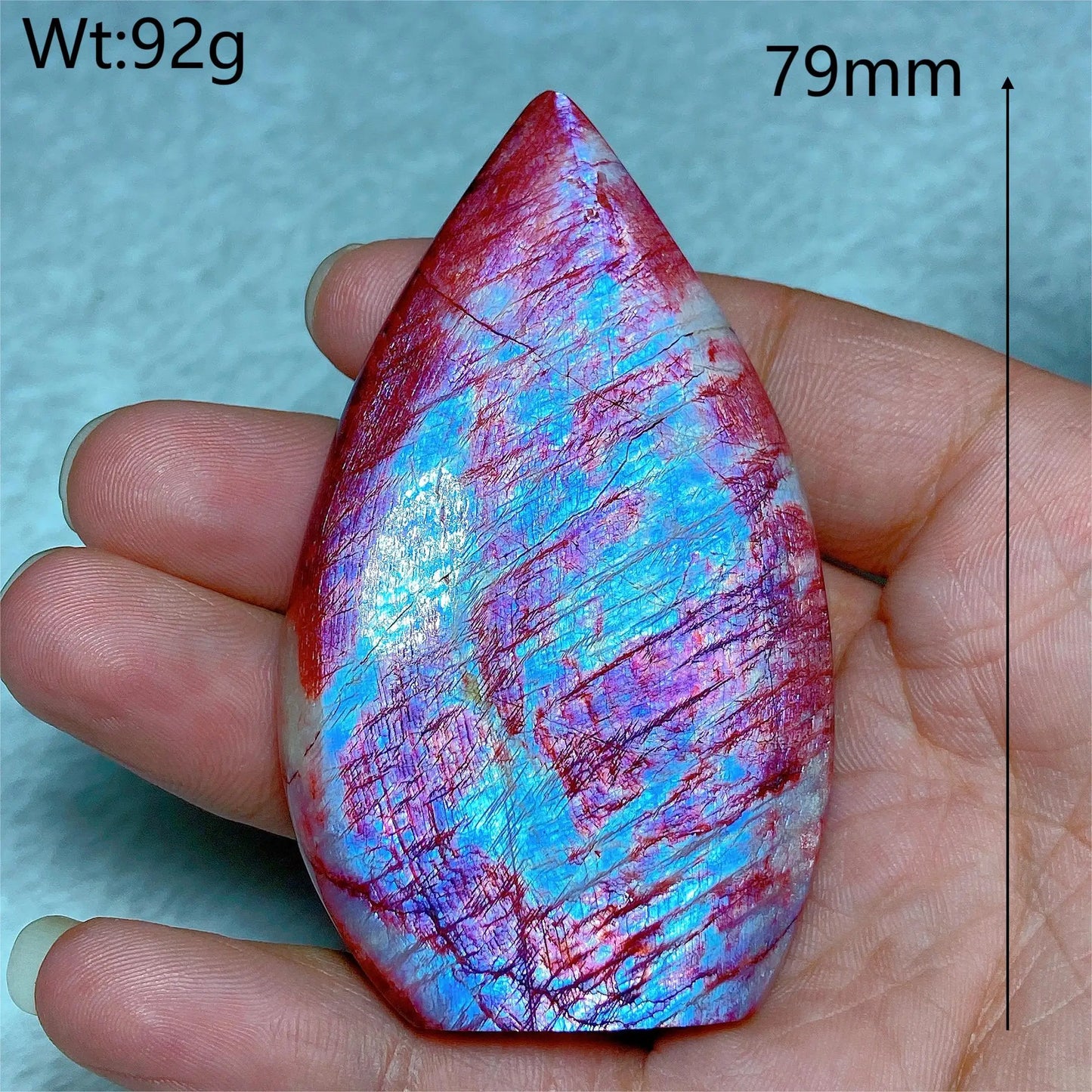 Natural Fire Moonstone Free Form Torch