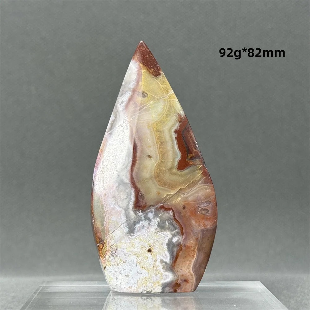 Natural Mexican Crazy Lace Agate Freeform Torch