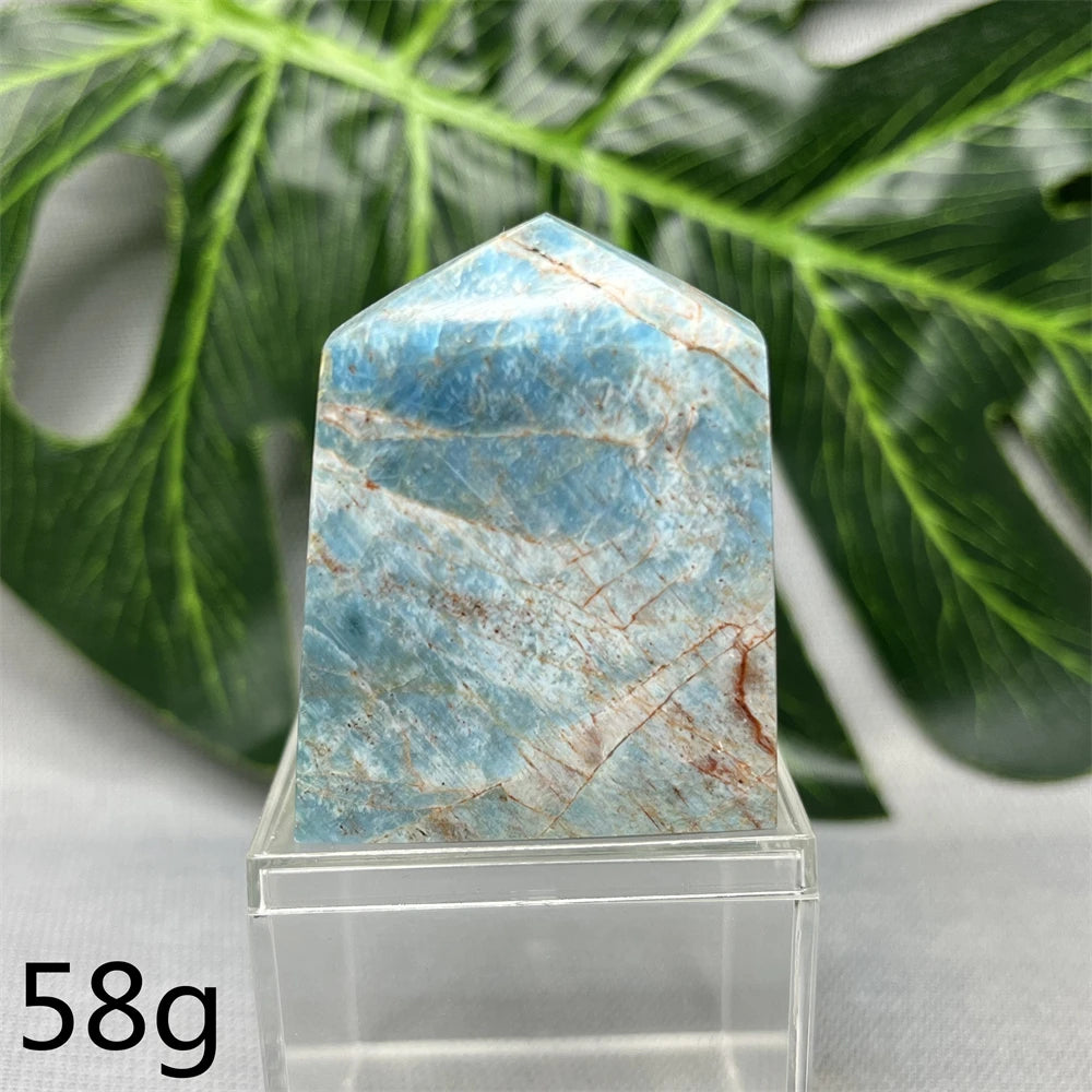 Natural Dominican Larimar Tower