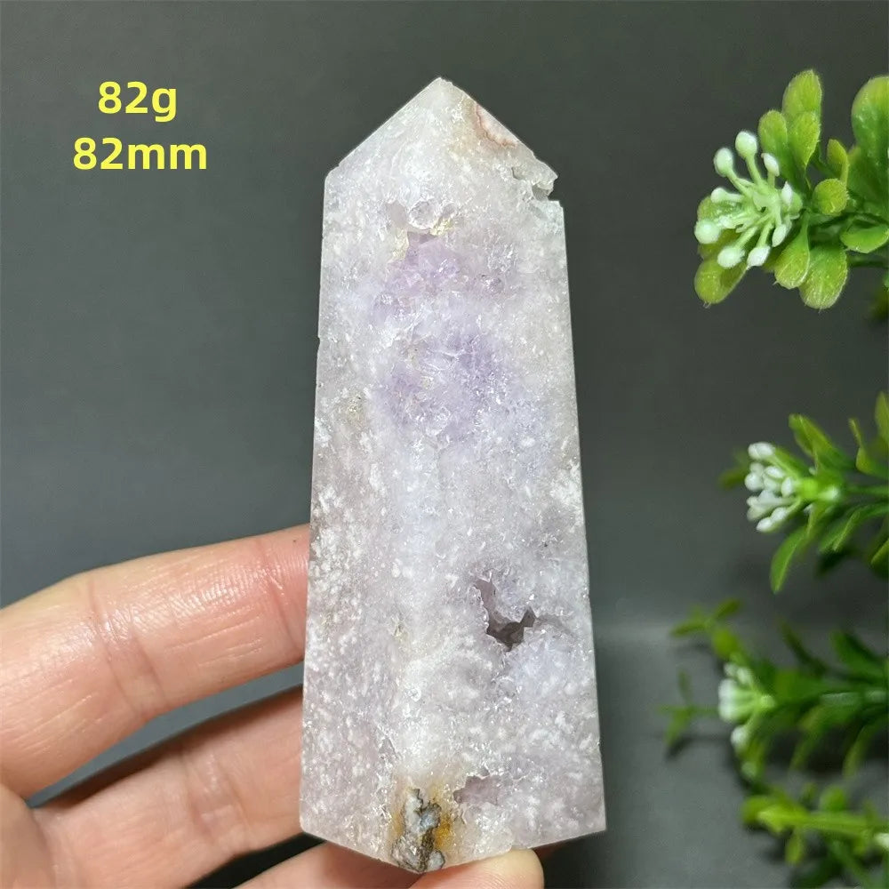 HQ Pink Amethyst Flower Agate Tower