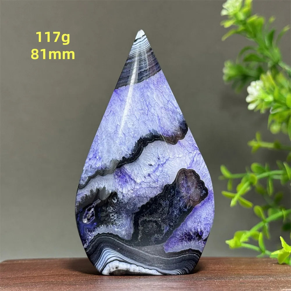 Natural Purple Agate Free-Form Torch