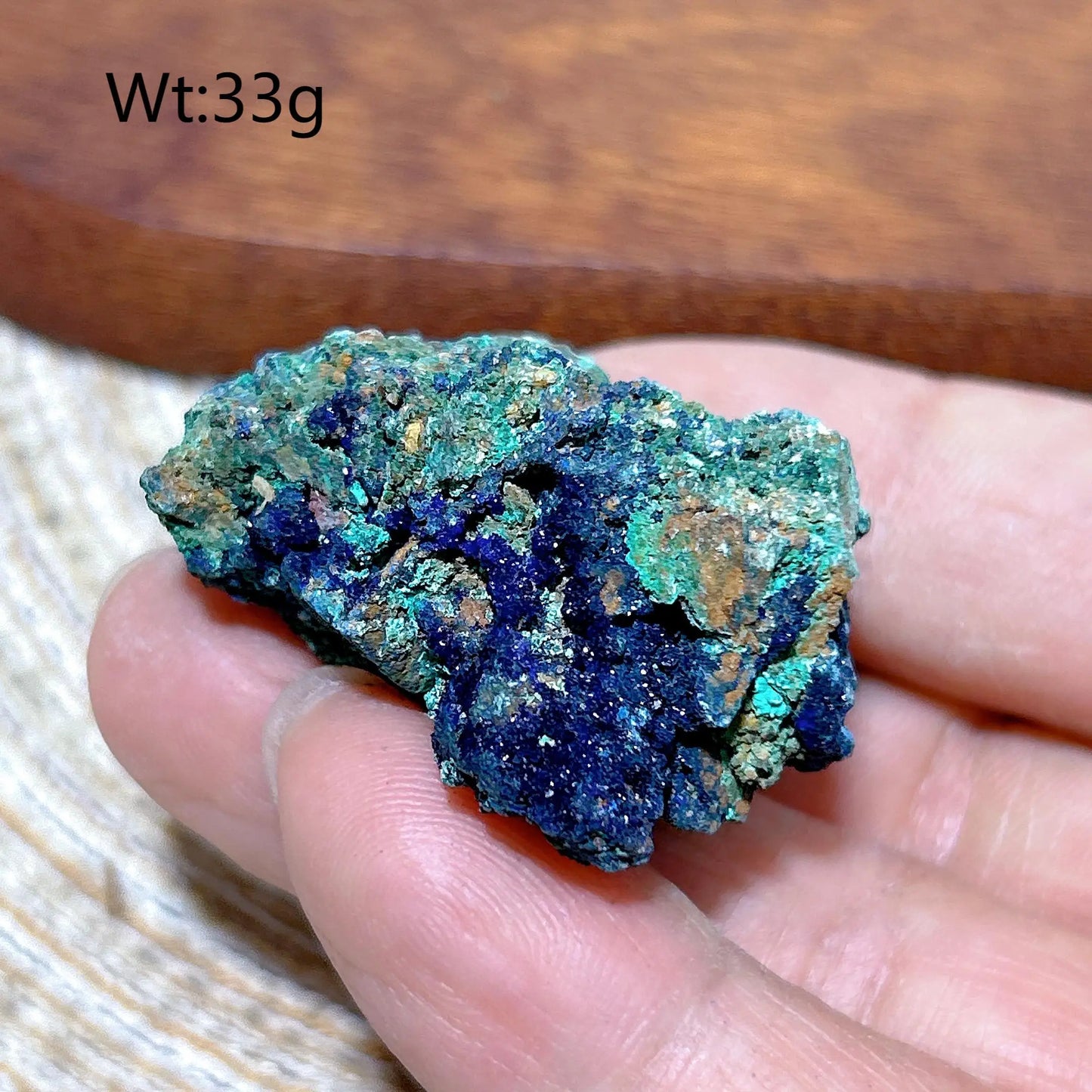 HQ Natural Chrysocolla With Azurite Specimen Medium